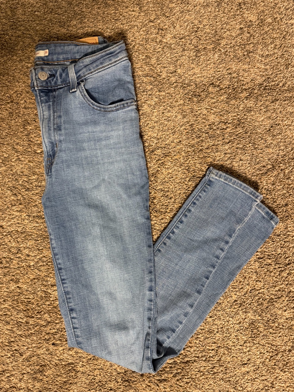 Levi Classic Light Wash Straight Jeans